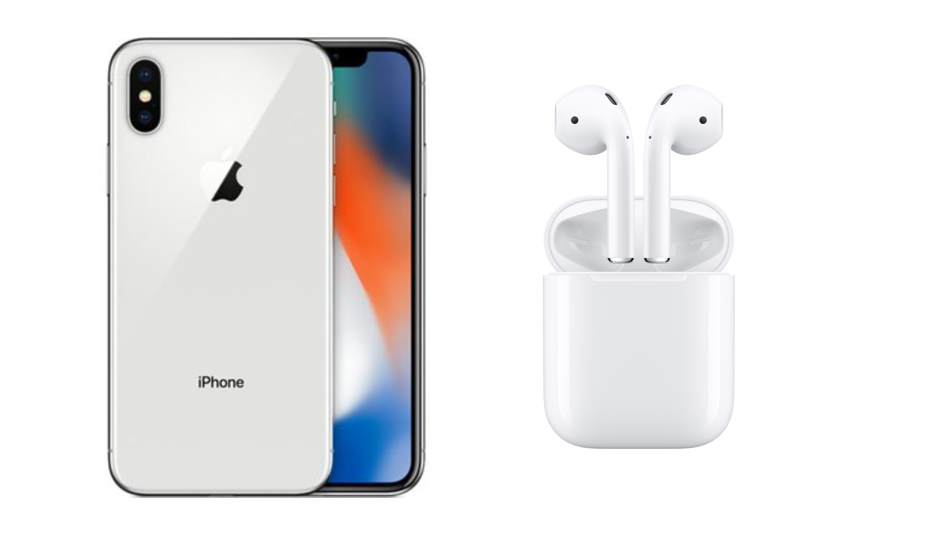 iPhone X AirPods